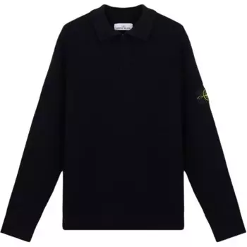 Рубашка поло мужская темно-синяя Stone Island, синий