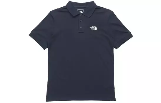 Рубашка поло мужская темно-синяя The North Face, темно-синий