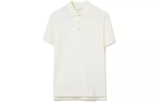 Рубашка поло мужская теплая белая Burberry, белый