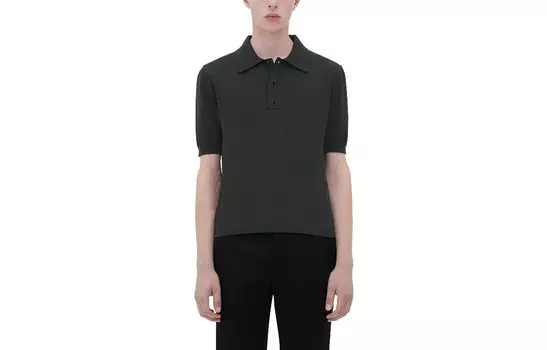 Рубашка поло мужская угольно-серая Bottega Veneta, серый