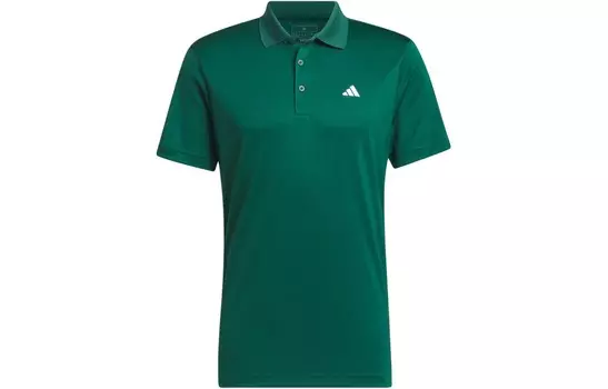 Рубашка поло мужская зеленая Adidas, зеленый