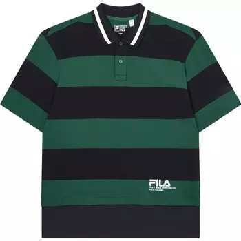Рубашка поло мужская зеленая Fila, зеленый