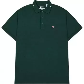 Рубашка поло мужская зеленая Fila, зеленый