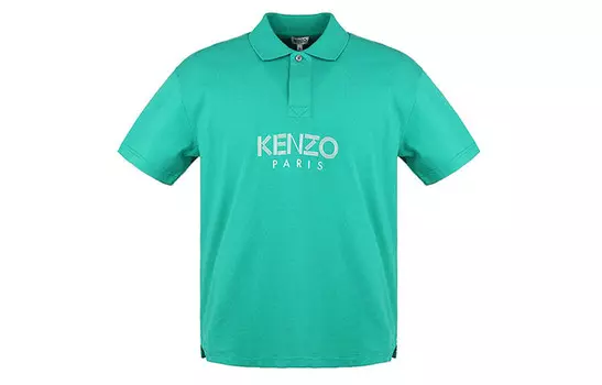 Рубашка поло мужская зеленая Kenzo, зеленый