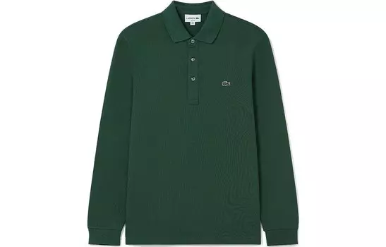 Рубашка поло мужская зеленая Lacoste, зеленый