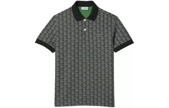 Рубашка поло мужская зеленая Lacoste, зеленый