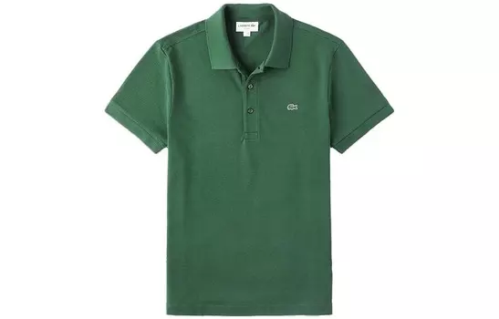 Рубашка поло мужская зеленая Lacoste, зеленый
