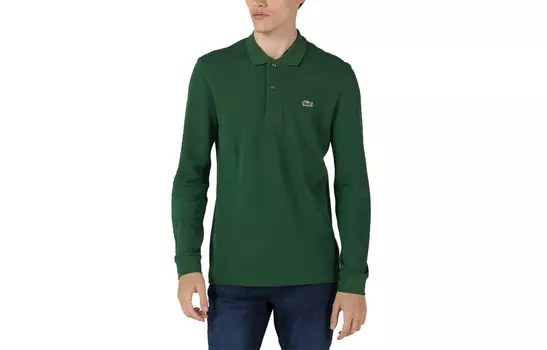Рубашка поло мужская зеленая Lacoste, зеленый