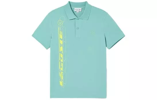 Рубашка поло мужская зеленая Lacoste, зеленый
