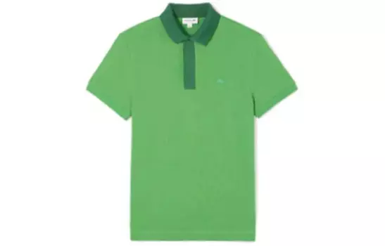 Рубашка поло мужская зеленая Lacoste, зеленый
