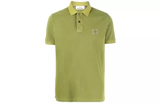 Рубашка поло мужская зеленая Stone Island, зеленый