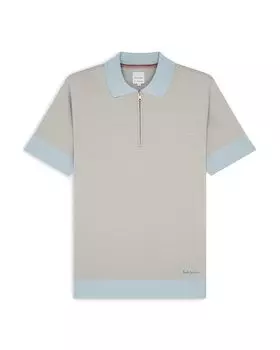 Рубашка-поло на молнии Paul Smith, серый