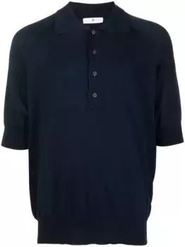 Рубашка поло на пуговицах PT Torino, синий