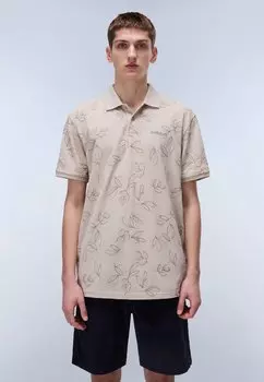 Рубашка поло Napapijri, бежевый