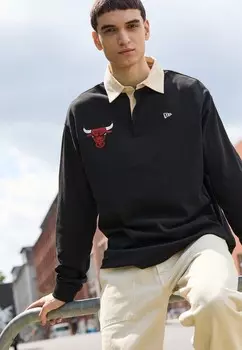 Рубашка поло NBA CHICAGO BULLS RUGBY New Era, черный
