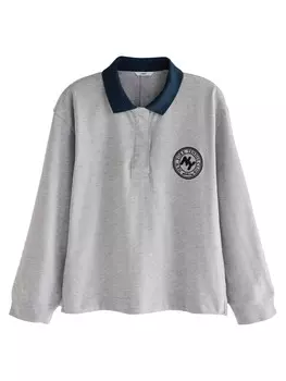 Рубашка поло Next Shirt, серый