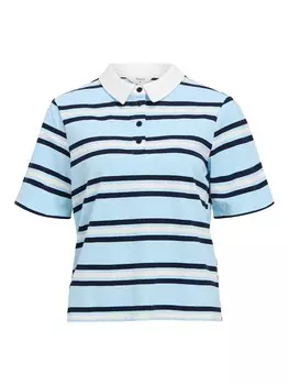 Рубашка поло OBJECT Shirt, синий