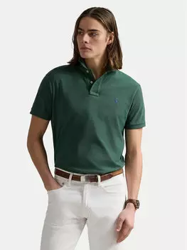 Рубашка поло облегающего кроя 710536856458 Polo Ralph Lauren, зеленый