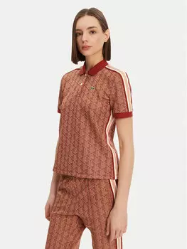 Рубашка поло облегающего кроя DF3364 Lacoste, коричневый