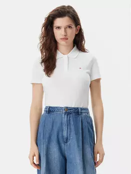 Рубашка поло облегающего кроя Essential DW0DW20160 Tommy Jeans, белый