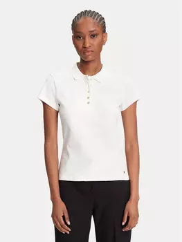 Рубашка поло облегающего кроя Gold Button WW0WW45768 Tommy Hilfiger, экрю