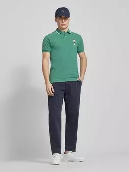 Рубашка-поло облегающего кроя из чистого хлопка Polo Ralph Lauren, зеленый
