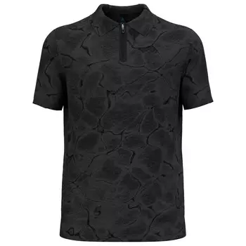 Рубашка поло Odlo Ascent Chilltec Polo Shirt S/S, цвет Black Melange