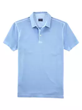 Рубашка-поло OLYMP "Повседневная", голубой