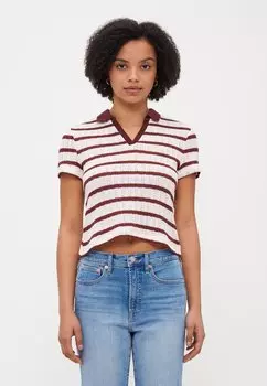 Рубашка поло ONLHALIA COLLAR ONLY Petite, кремовый