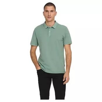 Рубашка поло Only & Sons Slim Travis, зеленый