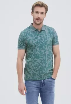 Рубашка-поло ONOFRIO Living Crafts, цвет leafs reef waters
