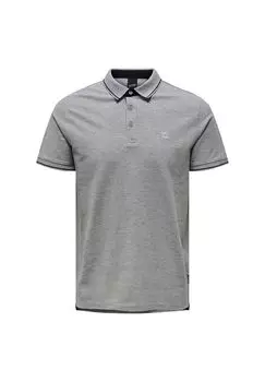 Рубашка-поло Onsefletcher ONLY & SONS, цвет Light Grey Melange