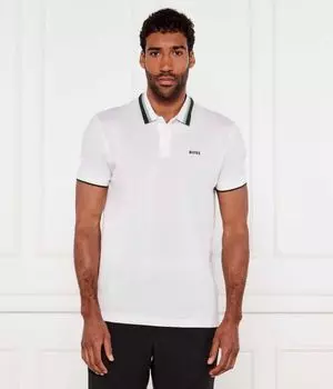 Рубашка поло paddy ap heritage Regular fit Boss Green, белый