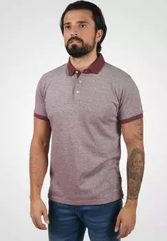 Рубашка-поло PANOS Solid, цвет wine red melange