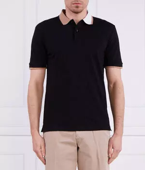 Рубашка поло parlay 177 Regular fit Boss, черный