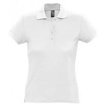Рубашка-Поло passion pique с короткими рукавами Sols, белый