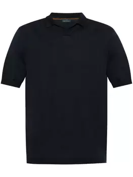 Рубашка-поло Paul & Shark из тонкой вязки, синий