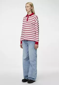 Рубашка поло PCAMILIE Pieces, кремовый