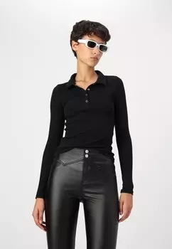 Рубашка поло PCKITTE Pieces, черный