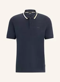 Рубашка поло Penrose slim fit Boss, синий