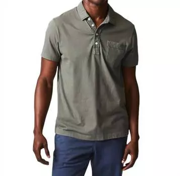 Рубашка поло Pensacola в выцветшем сером цвете Billy Reid, цвет washed grey