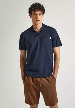 Рубашка поло Pepe Jeans, темно-синий