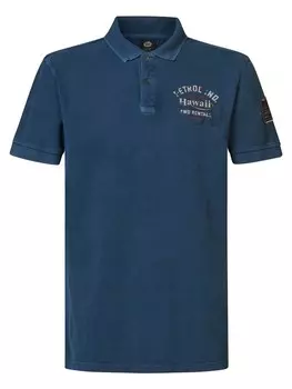 Рубашка поло Petrol Industries Shirt Meander, цвет marine blue/dark blue