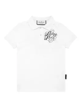 Рубашка-поло Philipp Plein Coursive, белый