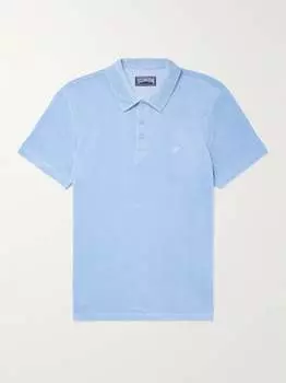 Рубашка-поло Phoenix Slim Fit из смесового хлопка Terry Polo VILEBREQUIN, синий