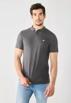 Рубашка поло Pier One by Zalando, темно-серый