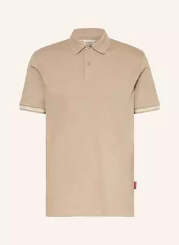 Рубашка поло пике amare Joop! Jeans, коричневый