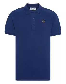 Рубашка поло Пике SS PHILIPP PLEIN, темно-синий