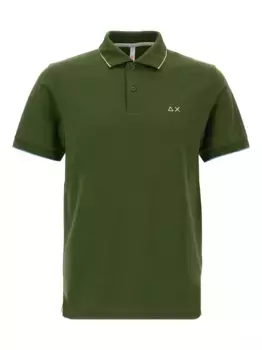 Рубашка-поло пике Sun68, зеленый