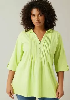 Рубашка поло PINTUCK HENLEY - Long sleeved top Evans, цвет Green